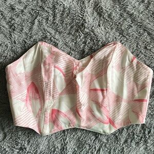 Silk strapless bra/bandeau (M)